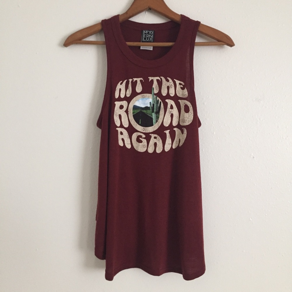 Modern Lux Super Soft Hit the Road Tank Top XS